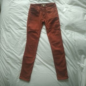 Cloth and stone skinny denim/twill pant.